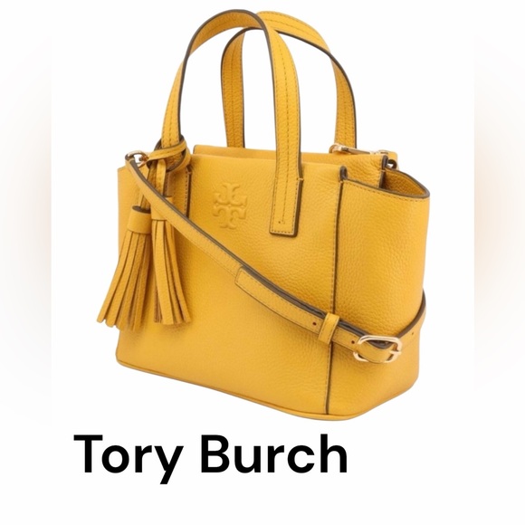Tory Burch Mustard Yellow Tote Bag - Picture 5 of 5